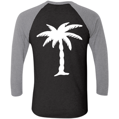 Coconut Kingdom Baseball T-Shirt Black (Unisex)