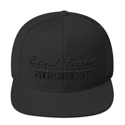 Coconut Kingdom Snap Back (Black on Black)