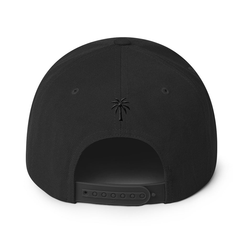 Coconut Kingdom Snap Back (Black on Black)